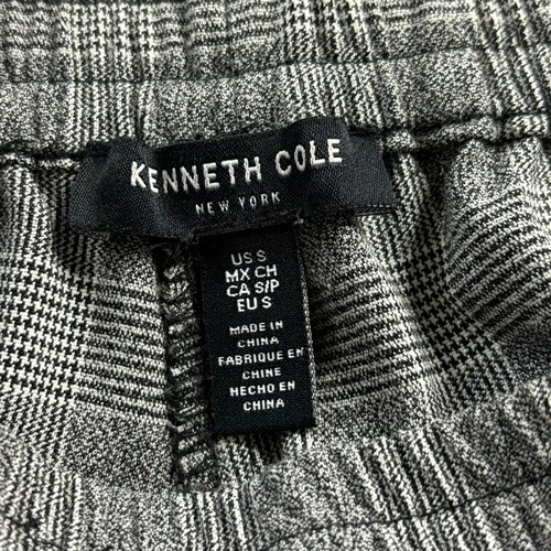 Kenneth Cole Plaid Straight-Leg Pants Gray Size S | 2968 - Picture 5 of 9