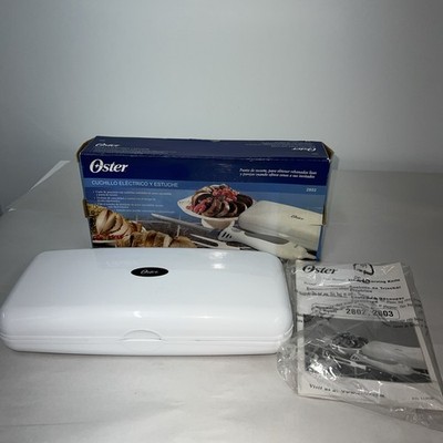 Oster Electric Knife And Case With Stainless Steel Carving Fork Model 2802