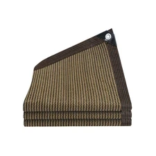 90% Mocha Shade Cloth, Sun Shade Canopy with Grommets for Patio, 8×10FT Shade...