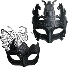 Ubauta Various Venetian Couple Masks For Masquerade/Party/Ball Prom/Mardi Gras/W