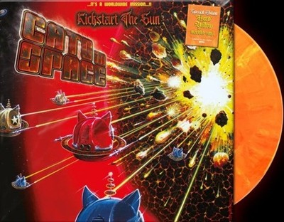Cats in Space Kickstart The Sun LP Album Vinyl Record 2 x Orange Marbled 2022 