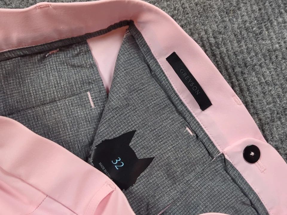 Pantalones Cortos Greyson Para Hombre 34 Rosa Montauk Performance Golf Chino Preppy Elastizados Foto 2 de 4