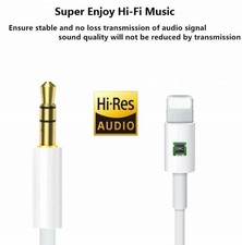 iPhone 7 8 X XR 1112 Pro Max iPad Plus to 3.5mm AUX Audio Car Adapter Cord