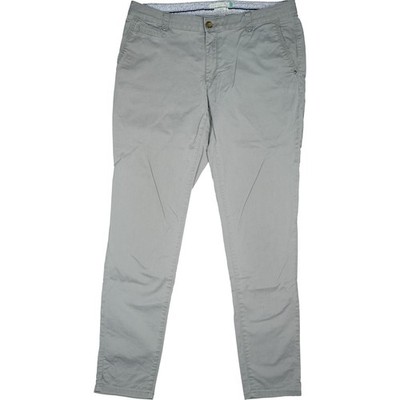 Esprit 40 L32 Jeans Trousers Grey Womens Chino Stretch Mid Rise Slim Leg Organic W32