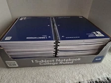 *LOT OF 50* Pen & Gear Single Subject Notebooks - Blue