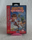 Gunstar Heroes (Sega Genesis, 1993) Authentic Game Cartridge + Case