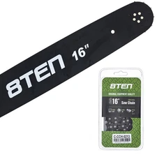 8TEN 16" Chainsaw Guide Bar & Chain .050 3/8 60DL for Stihl 066 044 30030008913
