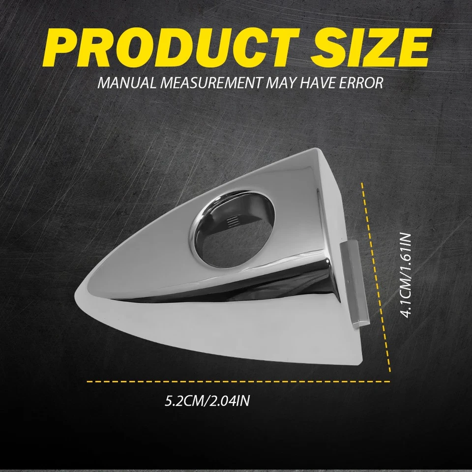 Se adapta a Honda Accord LH 13-2017 manija de puerta delantera del conductor llave bisel cubierta cromada Foto 4 de 4