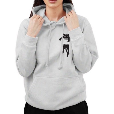 Lustige Katze in der Tasche Katzenliebhaber süßer sarkastischer Hoodie