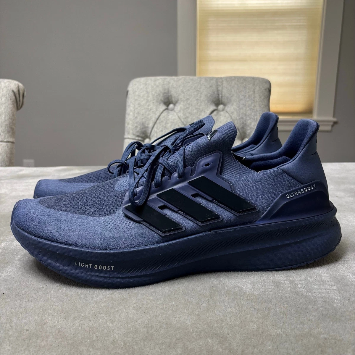 Adidas Ultraboost Light Mens 12 Navy Blue Running Shoes JI3022 Low Top Sneakers Amazon.com | Adidas Men main image 2
