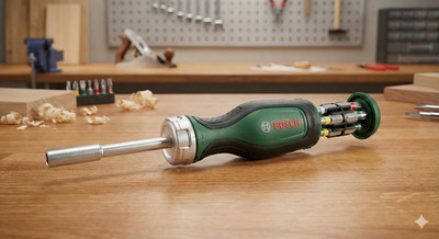 Bosch Ratschenschraubendreher Bit Magazin Magnetischer Bithalter Schrauber 12tlg