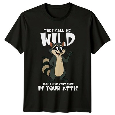 Sie nennen mich wild aber ich T-Shirt Waschbär Tier Humor Geburtstag Geschenk