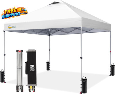 10X10 Pop up Canopy Patented Centerlok One Push Tent Canopy Newly Designed STO