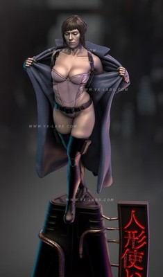 Ghost in the Shell: Major Motoko 3D Resin Printed Fan Art Figure 1:8 Scale