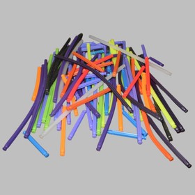 Knex (100) Random Flexible Rod Assortment Pack - Standard K'nex Flexi Parts Lot