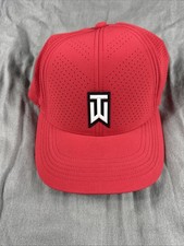 Nike Tiger Woods TW Men's Size L/XL Red White Logo Golf Hat Cap CW6792-687