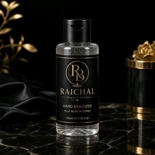 RAICHAL Hand Sanitizer 100ml 3.38 fl oz Clear, Kills 99.9 of Germs