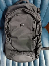 Swiss Gear City 3598 Backpack Black  Tablet Multiple Pockets Lightweight READ