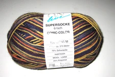 150g ball ON LINE SUPERSOCKE 6ply COMIC COLOR sock superwash knitting yarn #1191