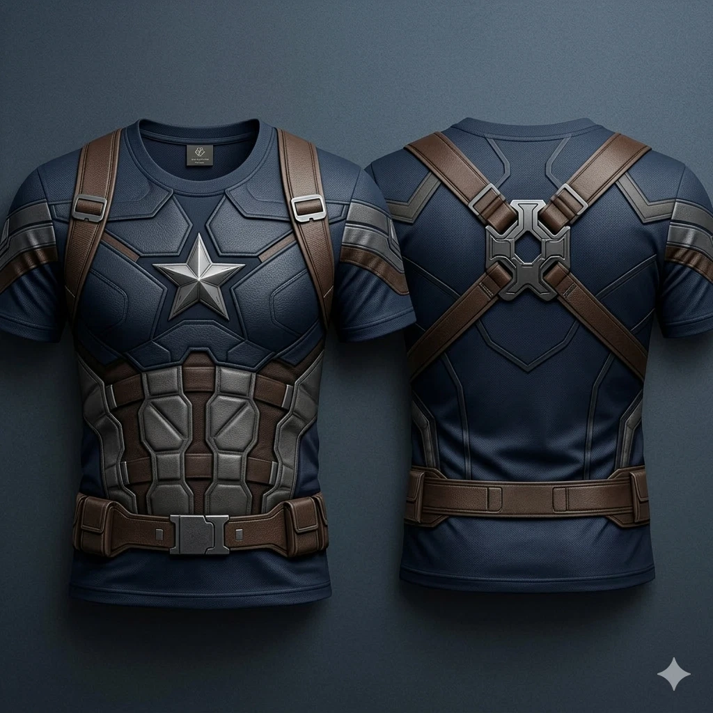 The Winter Soldier Cosplay Costume Captain America Tshirt 3D Hoodie 3D Printed