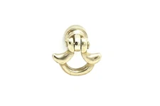 Small Brass Knob Cute Petite Bow Pull Jewelry Box Pull Bin Pull Solid Brass