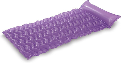 Tote 'N Float Wave Mat Durable Vinyl Floating Inflatable Swimming Pool Lounger w
