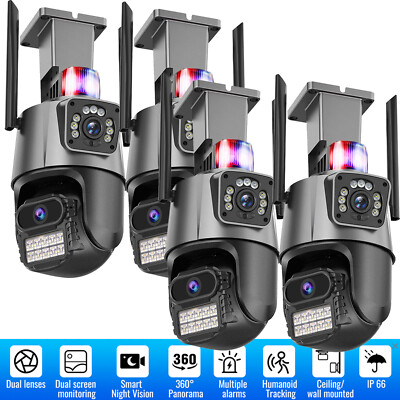 2K Camaras De Seguridad Para Exterior Inalambrica 1080P WIFI Con Vision Nocturna