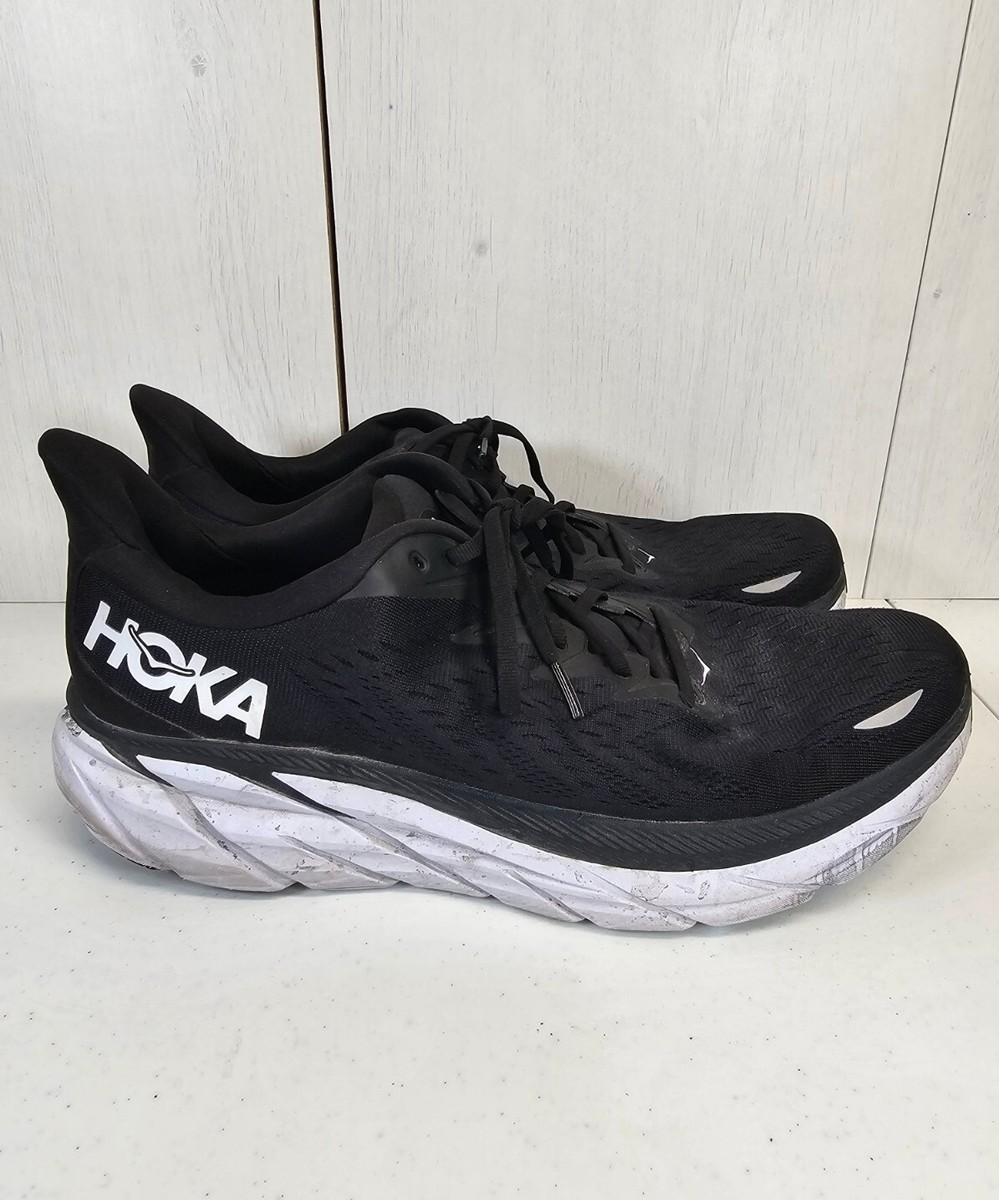 Hoka One One Clifton 8 Black White Running Shoes - 1119393-BWHT - Mens Size 13 D Amazon.com | Hoka ONE ONE Clifton 8, Men main image 4