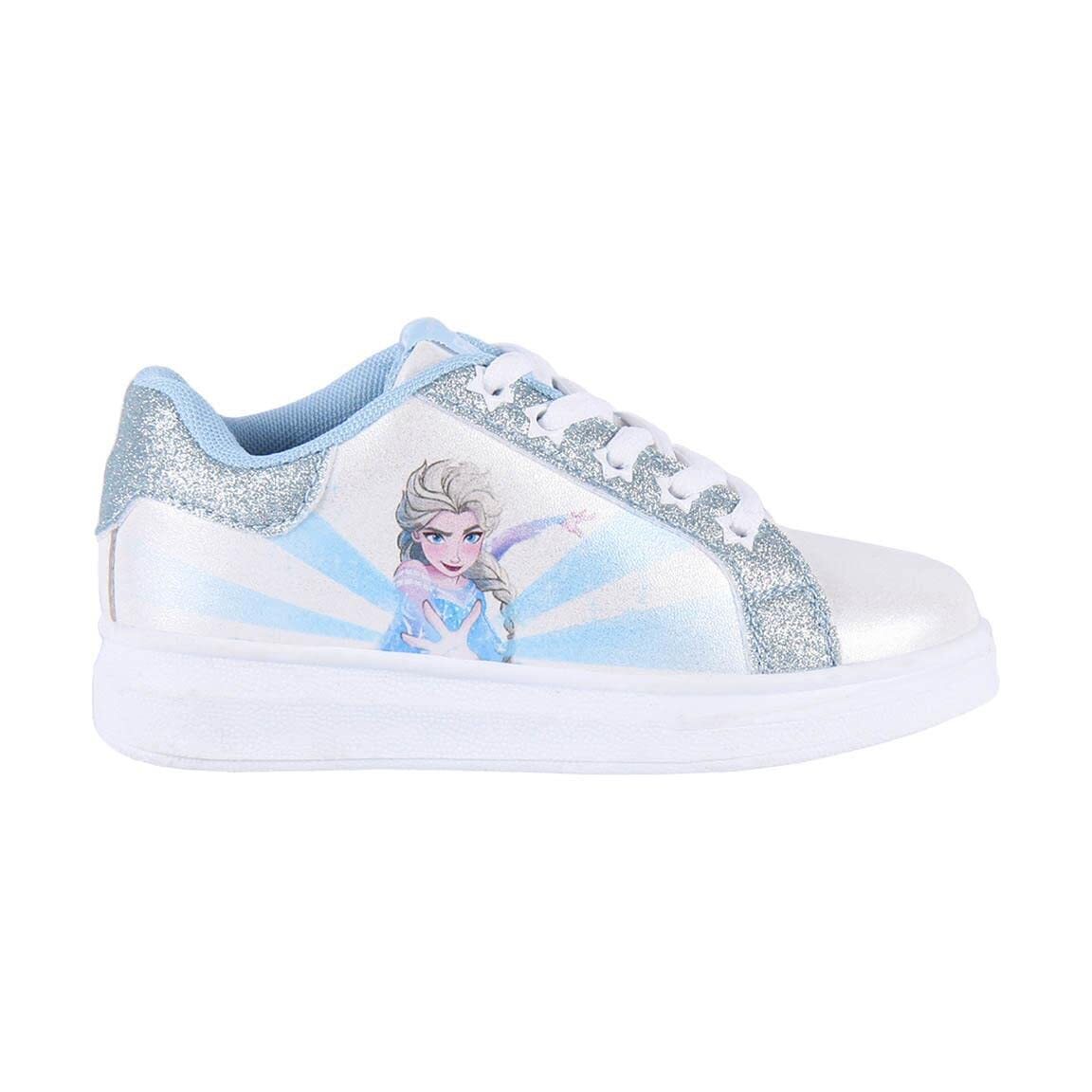 Sports Shoes For Kids Frozen Fantasy Silver White (Size: 30) NUOVO