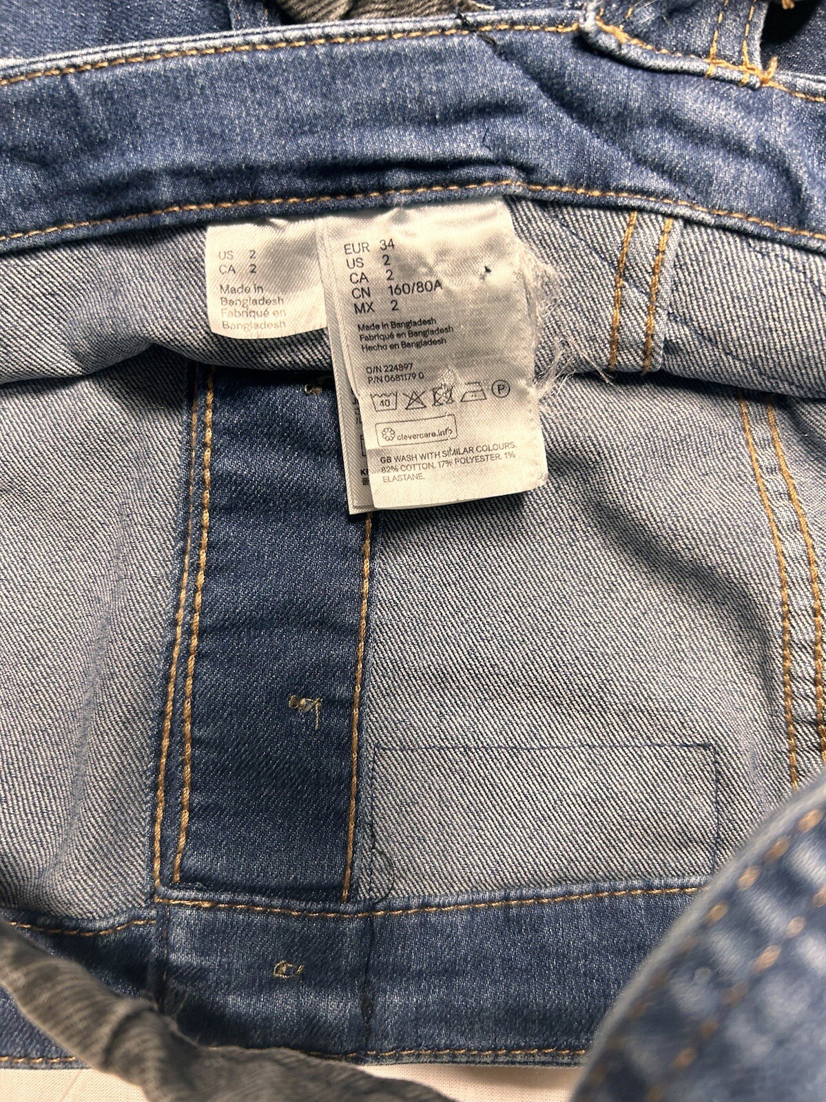 LEVI’s Vtg Mini Patchwork Denim Combat Classic Fi… - image 9