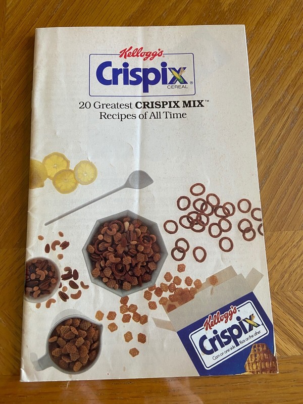 Vintage Kelloggs Crispix Cereal 20 greatest Mix recipes cookbook 1991 booklet