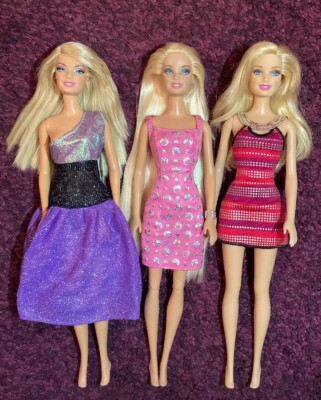 Set 3 x Barbie Puppe Mattel  2010er Fashionista Playset Dolls