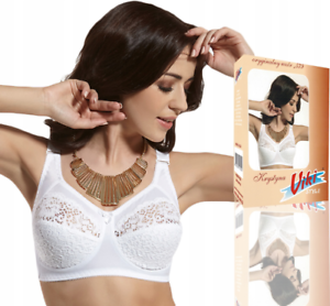 Viki 579 Bra Soft Bh Breite Trager Grosse Grossen 75 100 Ohne Bugel Weiss Ebay