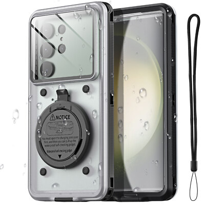 Underwater Diving Waterproof Case Cover for Samsung Galaxy S24 S23 S25 S26 Ultra