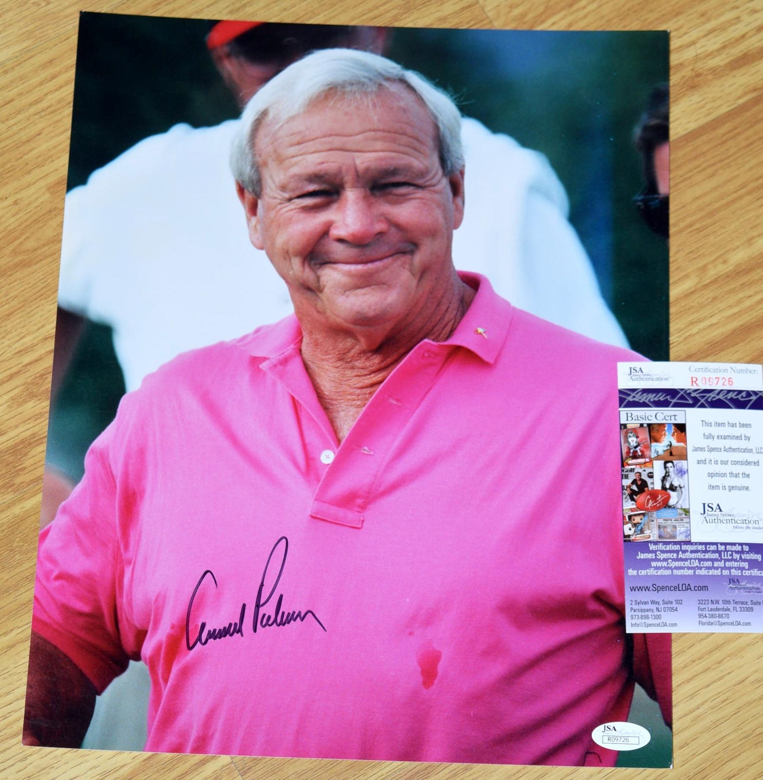 Arnold Palmer Autographed Signed 11X14" Photo #1 - The Smile - JSA COA 