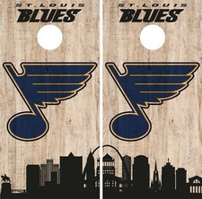 St. Louis Blues Cornhole Wrap NHL Game City Skyline Skin Vinyl Decal CO908