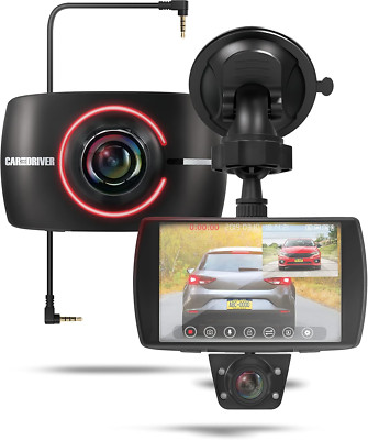 1080P Full HD Dual View Dash Cam | Front, Rear-View Camera Combo with Sony IMX S