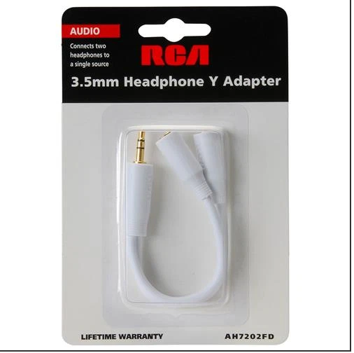 RCA AH7202FD 3.5mm Headphone Y Adapter Cable - Image 2 of 2