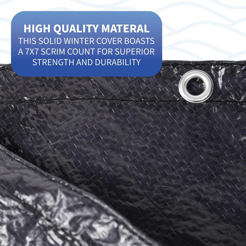 Blue Wave Bronze 8-Year 24-ft Round Above Ground Pool Winter Cover - Image 4 of 4