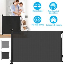 34"X58" Retractable Baby Gate Safety for Stairs Hallway Doorways Indoor Outdoor