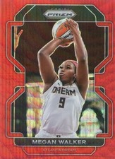 2022 Panini Prizm WNBA MEGAN WALKER #120 RED RUBY WAVE PRIZM DREAM