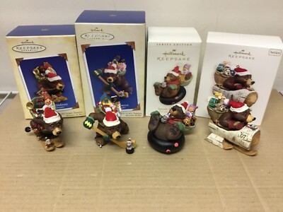 Lot of 4 - Hallmark Ornaments ''NICK and CHRISTOPHER'' Series #1 thru #4 - 2004-07