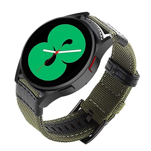 Für Samsung Galaxy Watch 3 45 46mm Gear S3 Classic Armband Leder Nylon Segeltuch - Bild 24 von 54