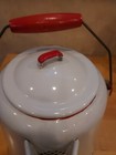 Red and White Enamel Cowboy Coffee Pot Enamelware Vintage Charm — photo 5