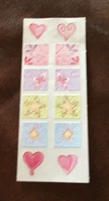 🔥VINTAGE Creative Memories Stickers  HEARTS & BLOCKS NLA NOS *