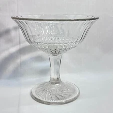 VTG Elegant Imperial Glass Candy Compote 4 1/4"Base Diax6 7/8"Bowl Diax6 1/4"H