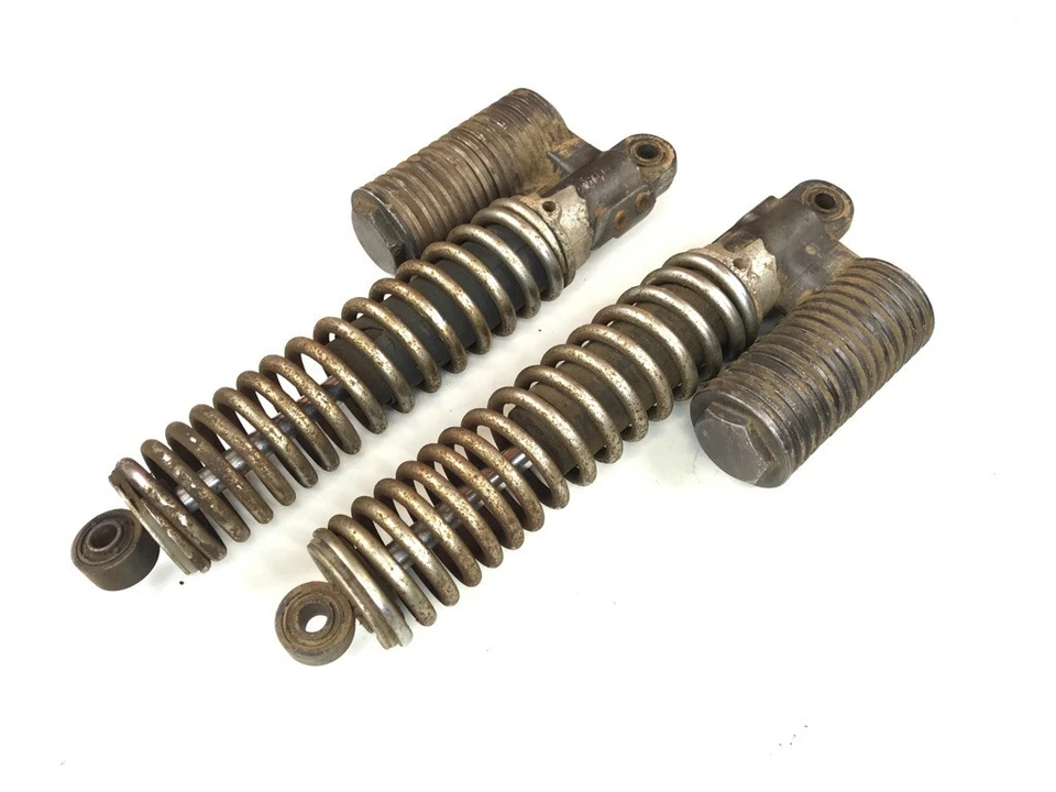 76 Yamaha DT400 DT 400 Enduro mola de suspensão traseira choque duplo 6-E - Imagem 2 de 4