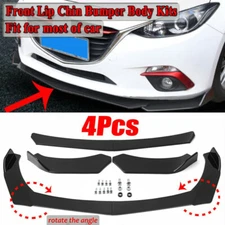 For Chevy Camaro 16-22 1LE Style Gloss Black Front Bumper Lip Splitter ABS