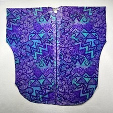 Vintage Rose Marie Reid Swim Suit Beach Cover Up Sheer Stained Glass USA Made