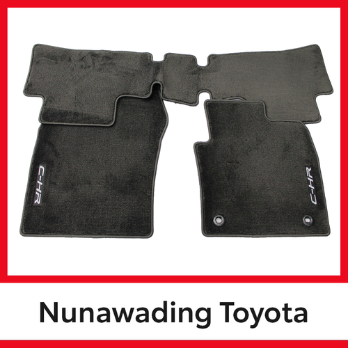 Genuine Toyota CHR 2WD Carpet Floor Mats Front & Rear Set 12/2016 - 07/ ...